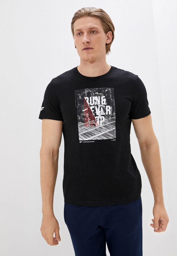 мужская спортивные футболка 4f, черная