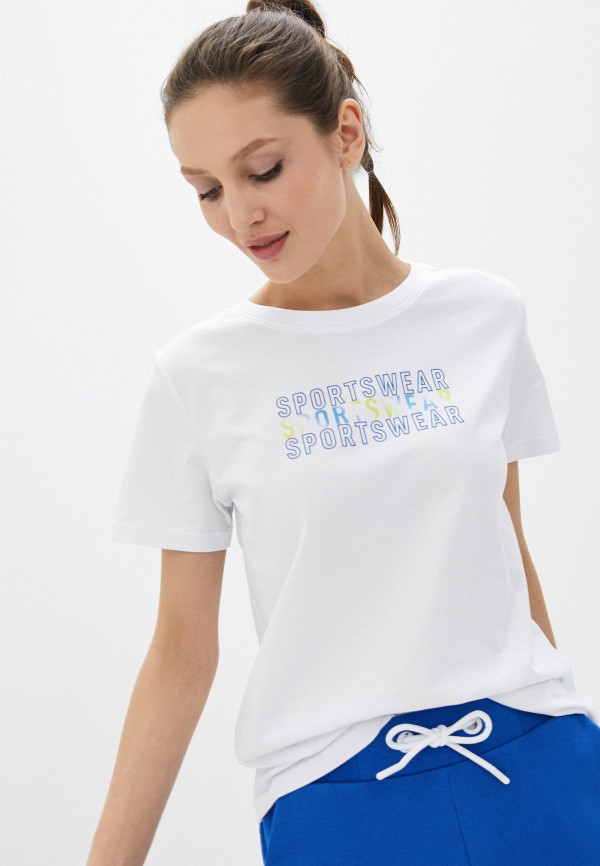 женская спортивные футболка 4f, белая