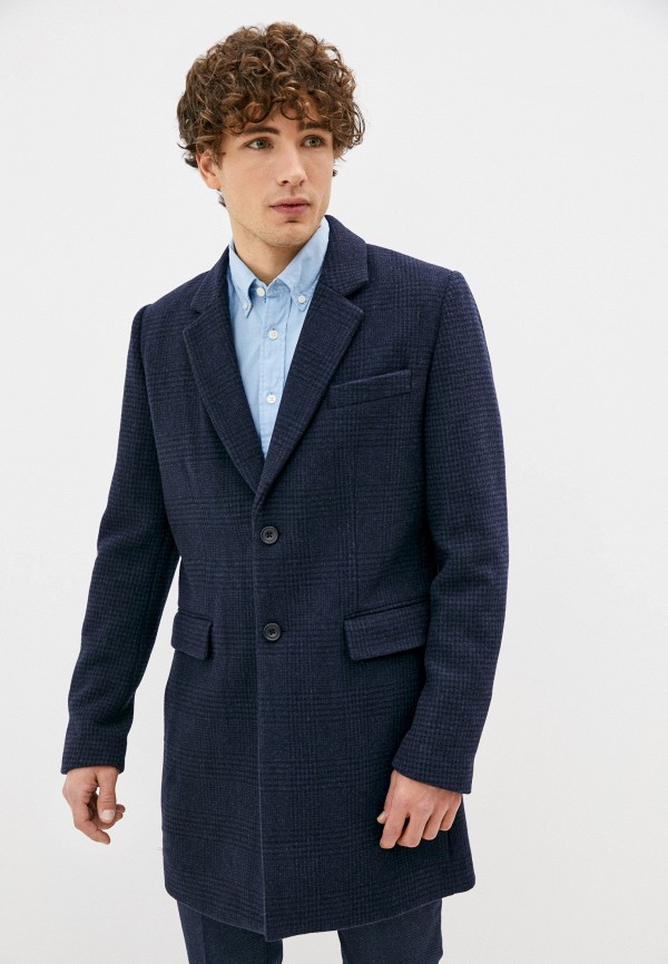 мужское пальто french connection, синее