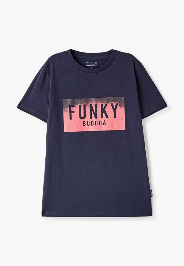 футболка с коротким рукавом funky buddha для мальчика, синяя