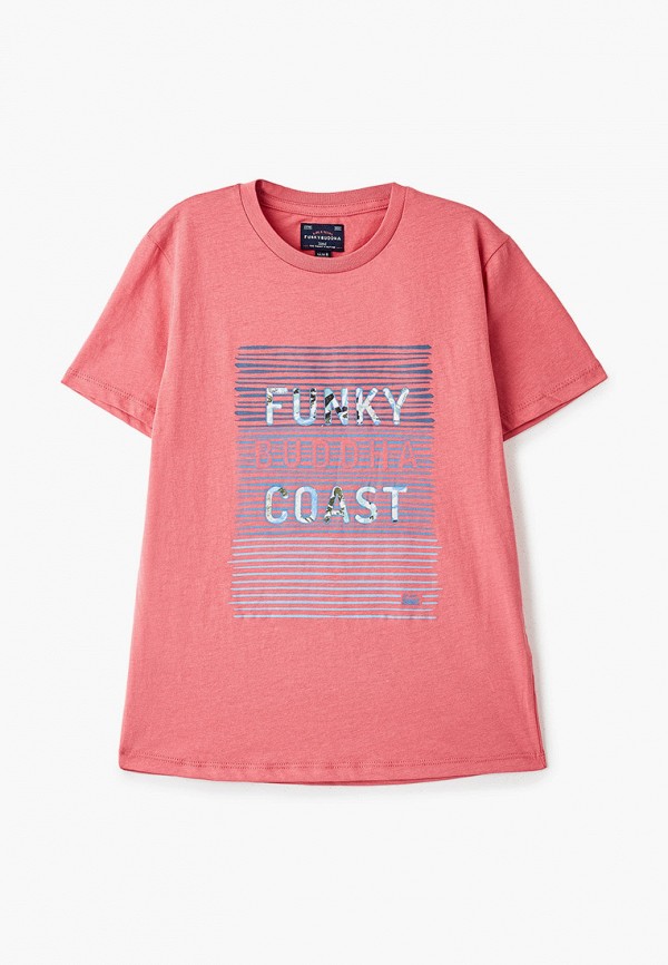 футболка с коротким рукавом funky buddha для мальчика, розовая