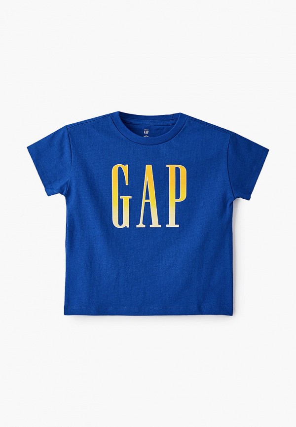 футболка с коротким рукавом gap для мальчика, синяя