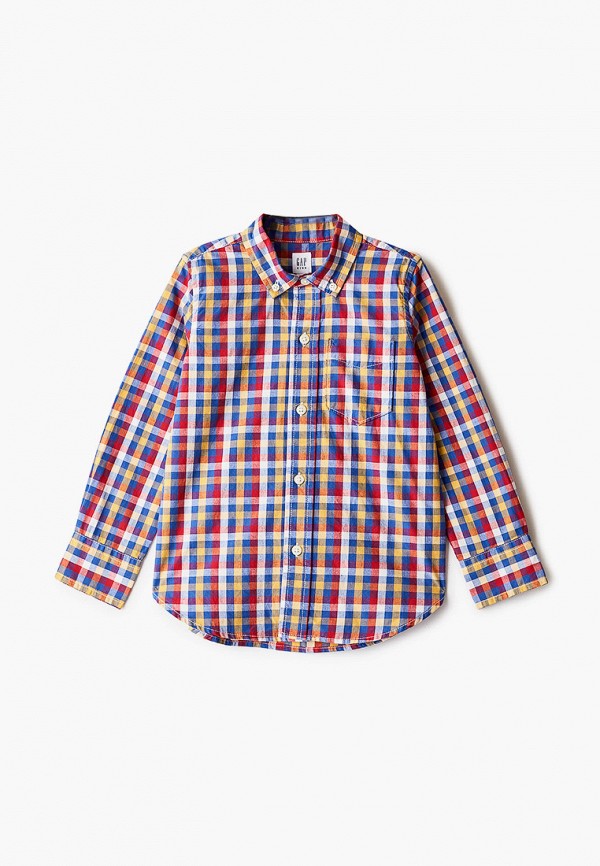 рубашка gap для мальчика, разноцветная