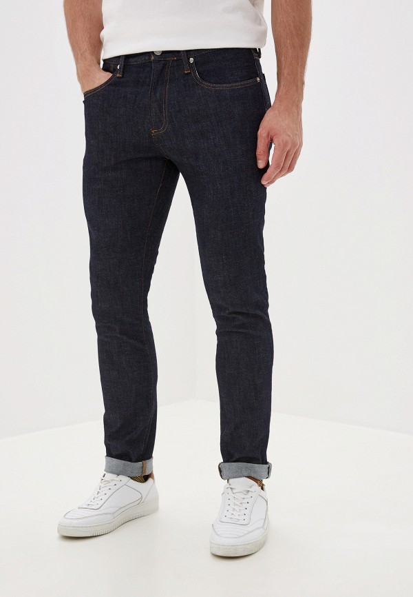 мужские зауженные джинсы gap, синие