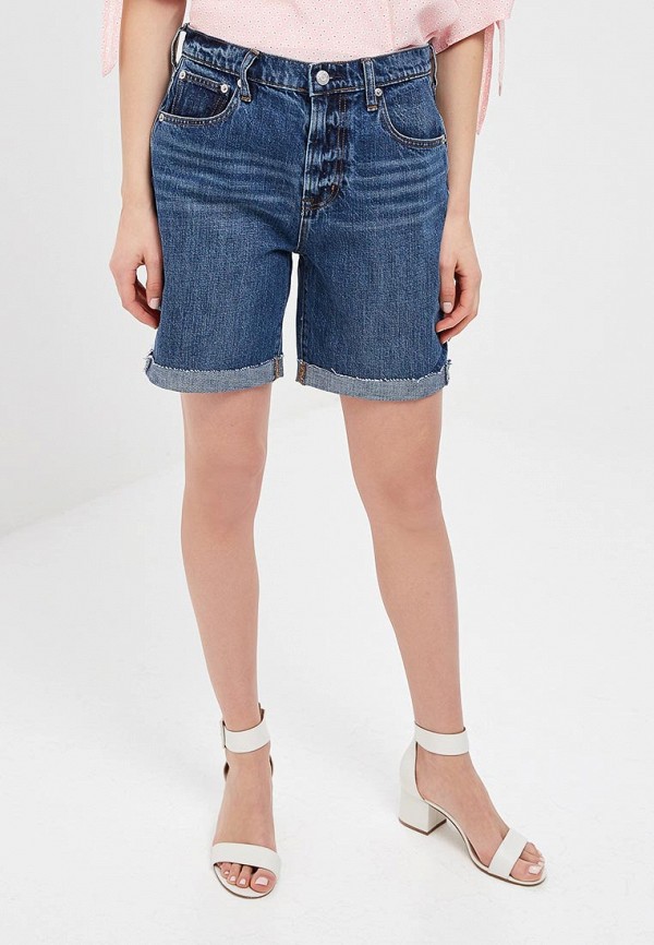 женские джинсовые шорты gap, синие