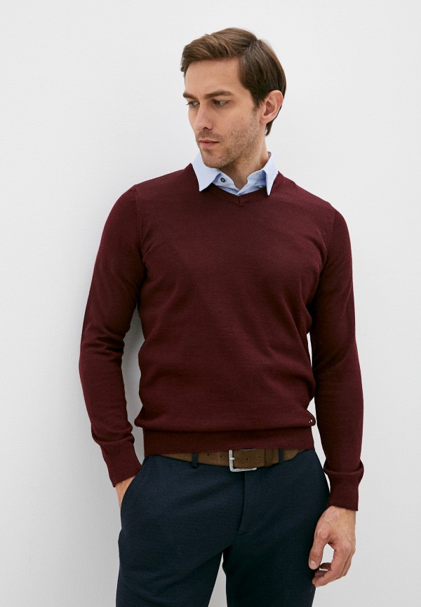 мужской пуловер galvanni, бордовый
