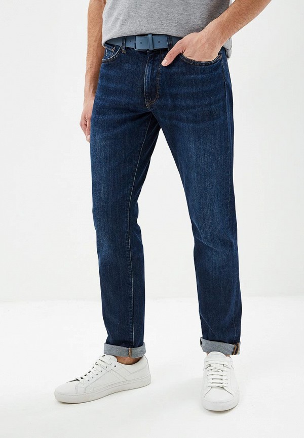 мужские прямые джинсы gant, синие