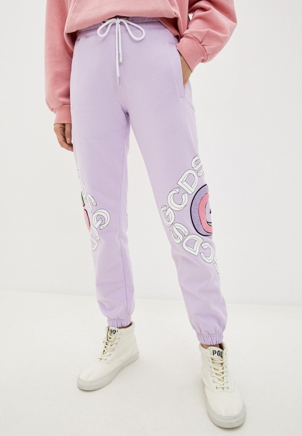 женские спортивные брюки gcds, фиолетовые