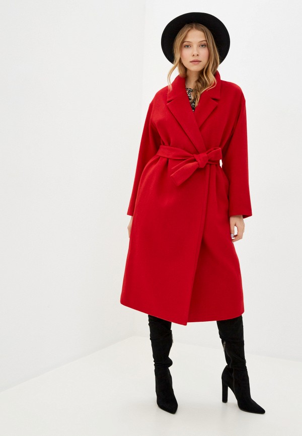 женское пальто geox, красное