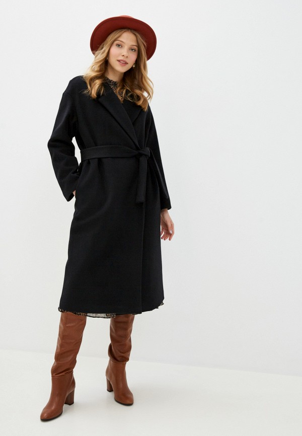 женское пальто geox, черное