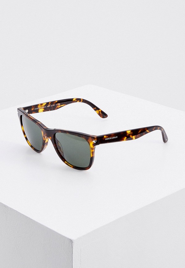 мужские солнцезащитные очки giorgio armani, коричневые