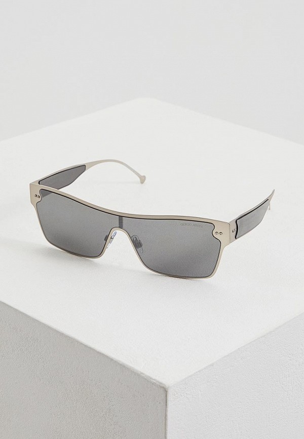 женские солнцезащитные очки giorgio armani, серебряные