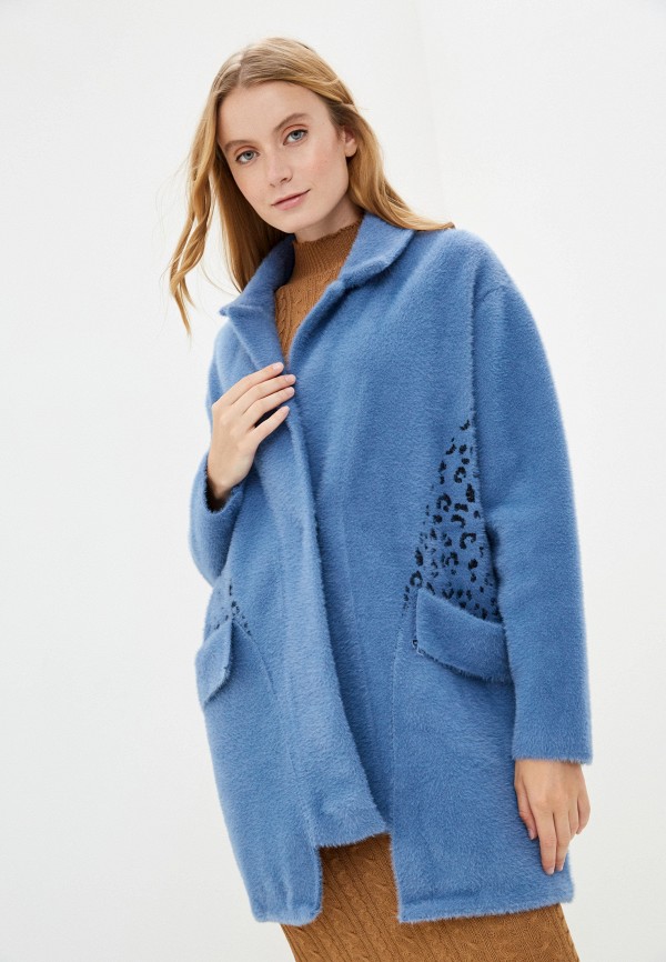 женское пальто grand style, синее
