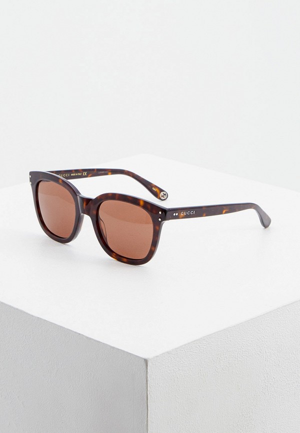 мужские солнцезащитные очки gucci, коричневые