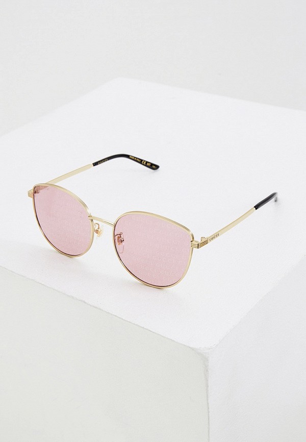 женские солнцезащитные очки gucci, золотые