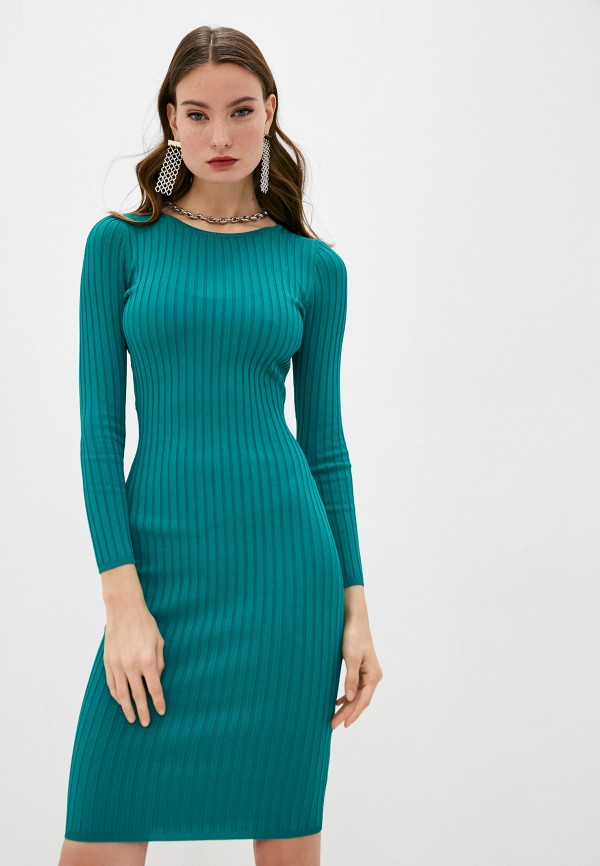 женское платье guess, зеленое
