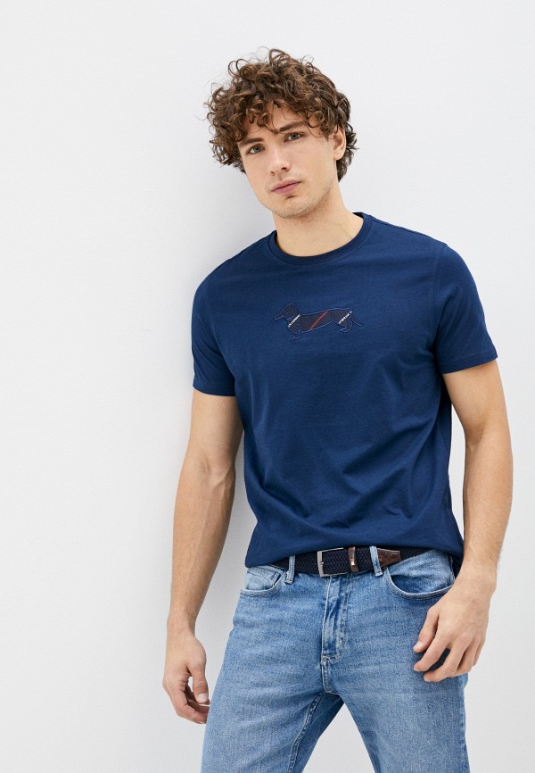 мужская футболка harmont & blaine, синяя