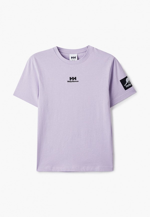женская спортивные футболка helly hansen, фиолетовая