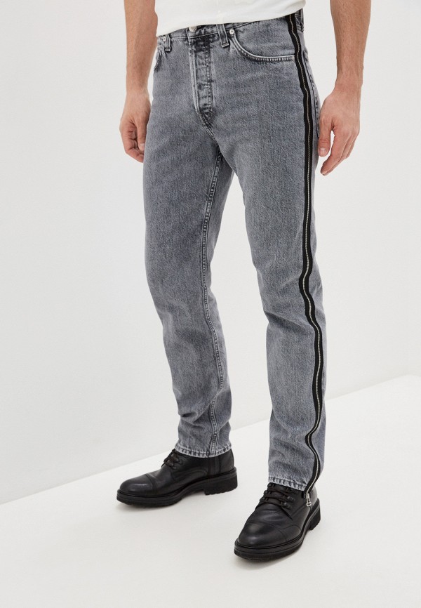 мужские зауженные джинсы helmut lang, серые