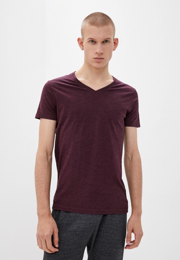 мужская футболка с коротким рукавом hopenlife, бордовая
