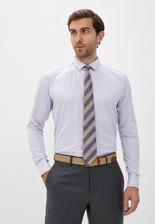мужская рубашка с длинным рукавом hopenlife, фиолетовая