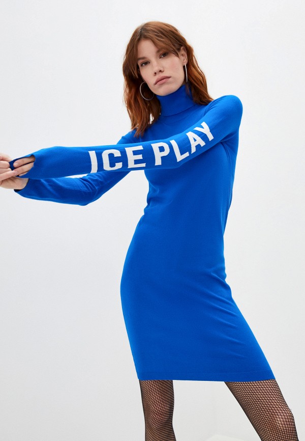 женское платье ice play, синее