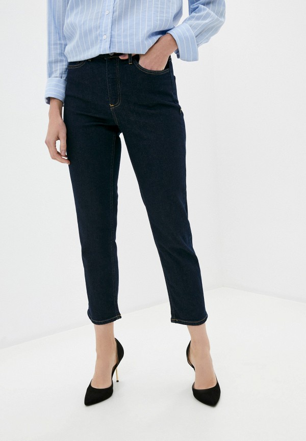 женские прямые джинсы ichi, синие