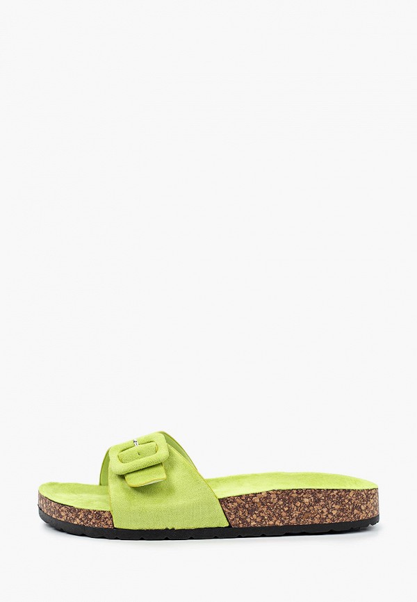 женское сабо ideal shoes, зеленое