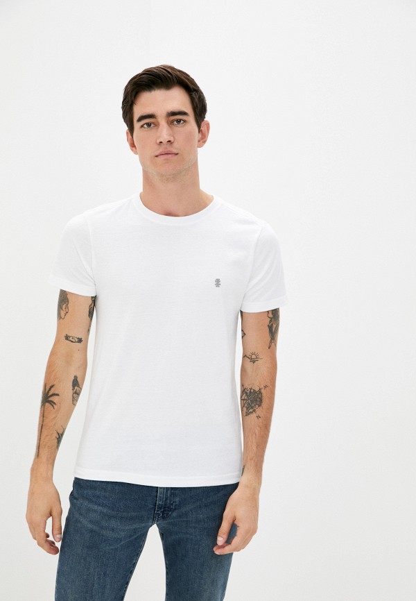 мужская футболка с коротким рукавом izod, белая