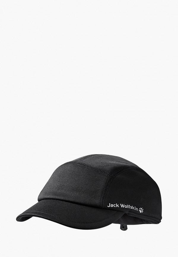 женская кепка jack wolfskin, черная