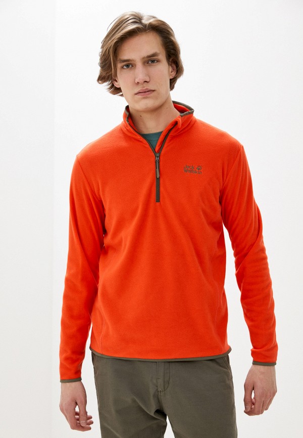 мужская олимпийка jack wolfskin, оранжевая