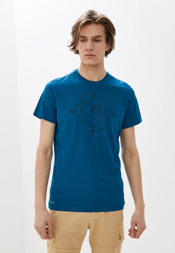 мужская спортивные футболка jack wolfskin, синяя