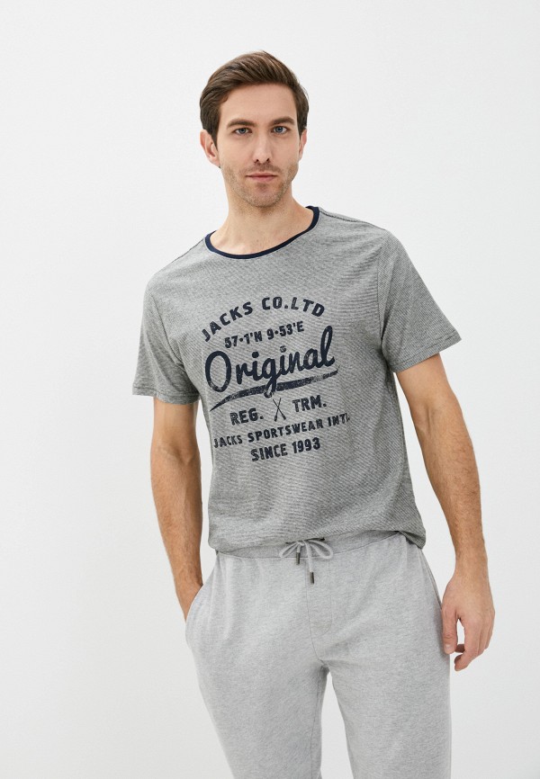 мужская футболка с коротким рукавом jack’s sportswear intl, серая