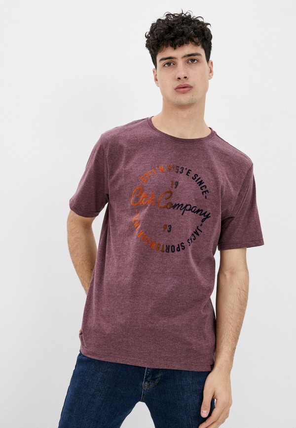 мужская футболка с коротким рукавом jack’s sportswear intl, бордовая