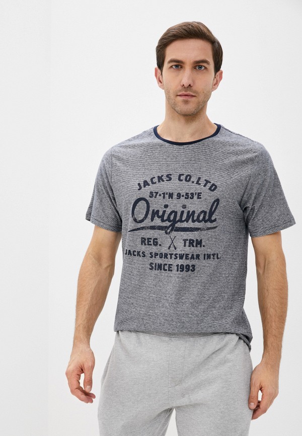 мужская футболка с коротким рукавом jack’s sportswear intl, синяя