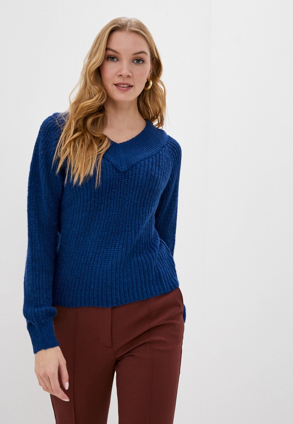 женский пуловер jacqueline de yong, синий