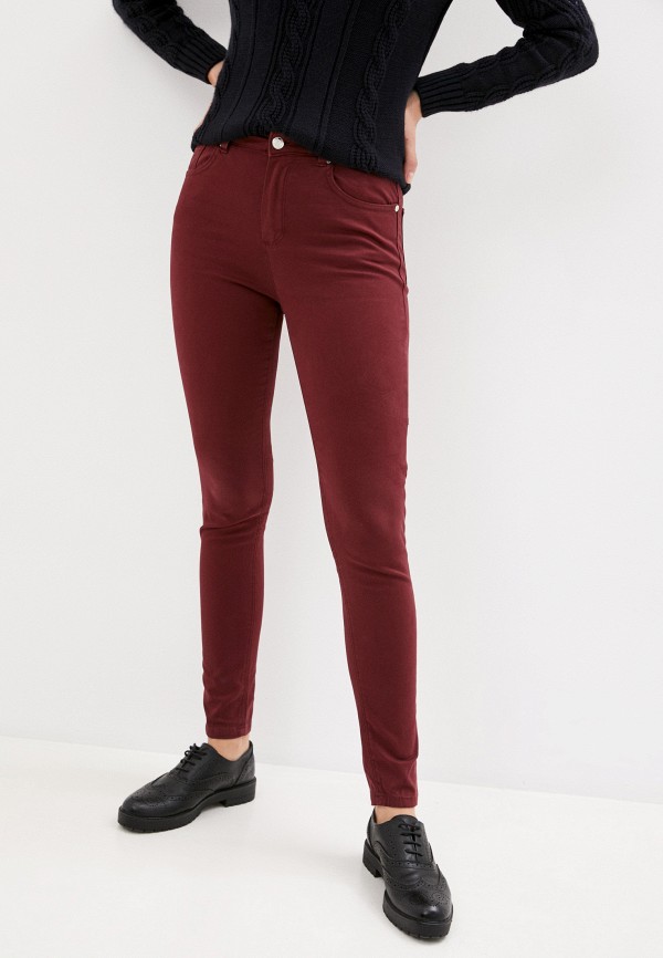 женские повседневные брюки jimmy sanders, бордовые