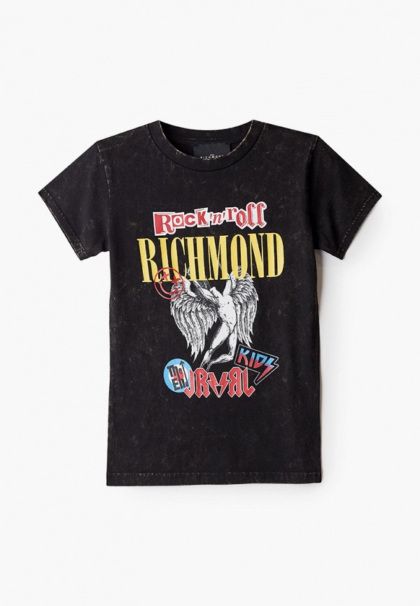 футболка с коротким рукавом john richmond для мальчика, серая