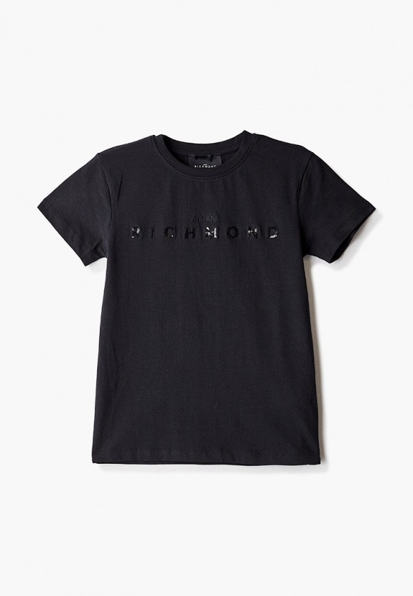 футболка с коротким рукавом john richmond для девочки, черная