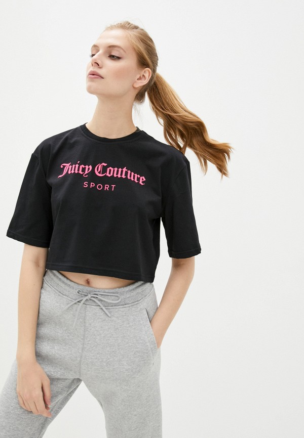 женская футболка juicy couture, черная