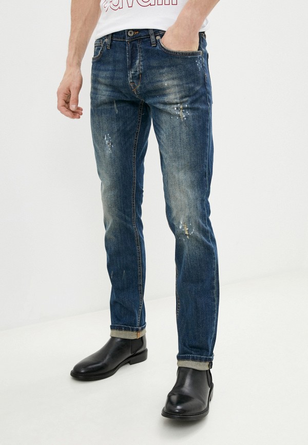 мужские зауженные джинсы just cavalli, синие