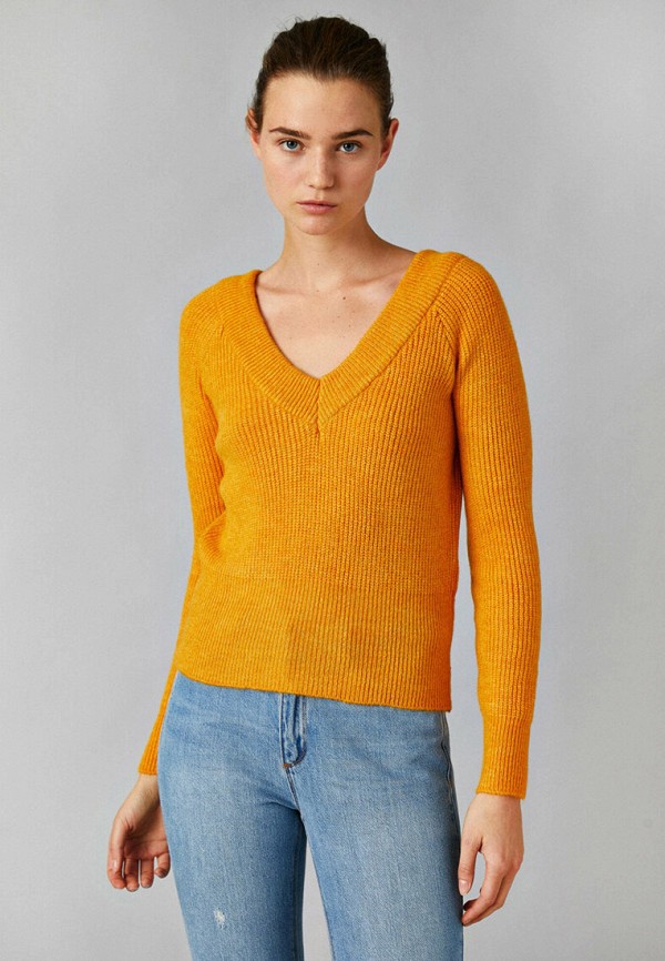 женский пуловер koton, желтый