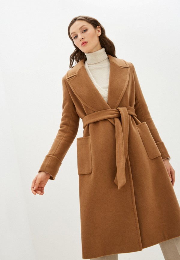 женское пальто lauren ralph lauren, коричневое