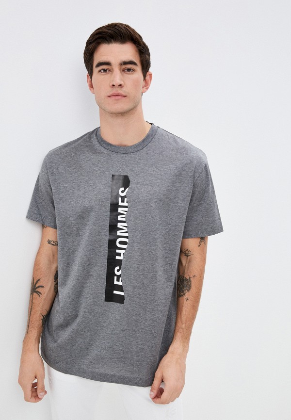 мужская футболка les hommes urban, серая