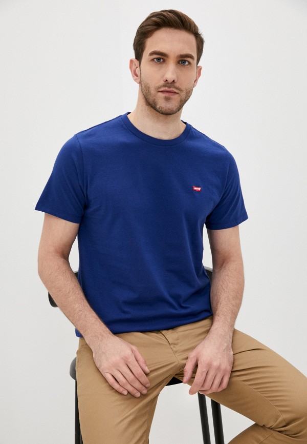мужская футболка с коротким рукавом levi’s®, синяя