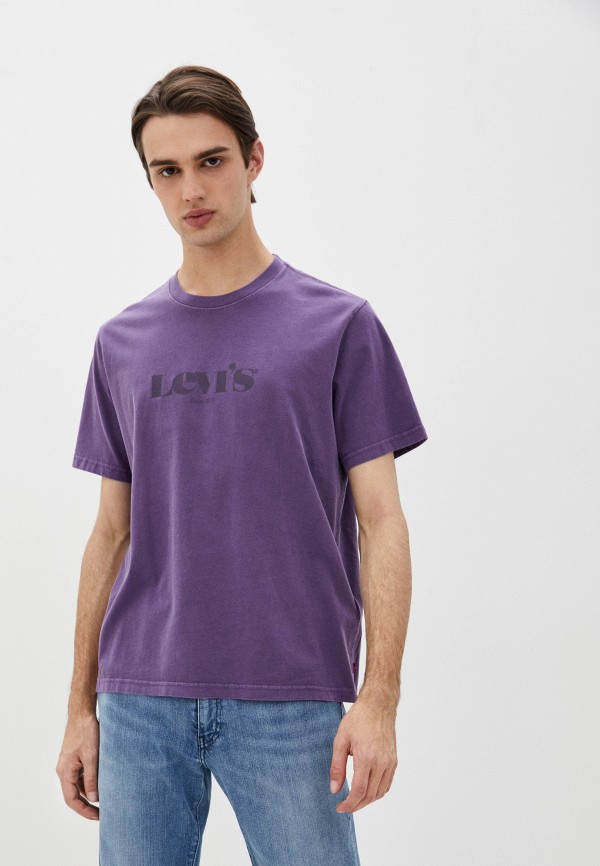 мужская футболка с коротким рукавом levi’s®, фиолетовая