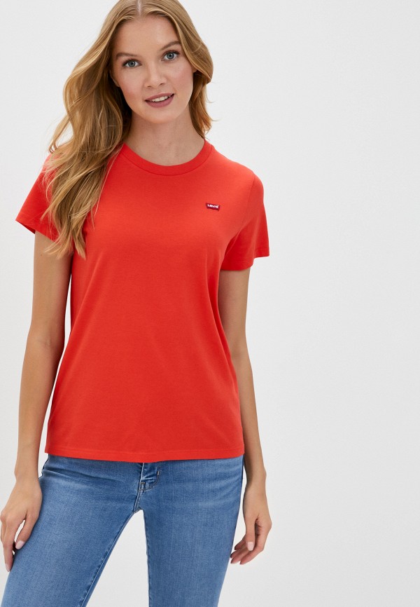 женская футболка levi’s®, красная