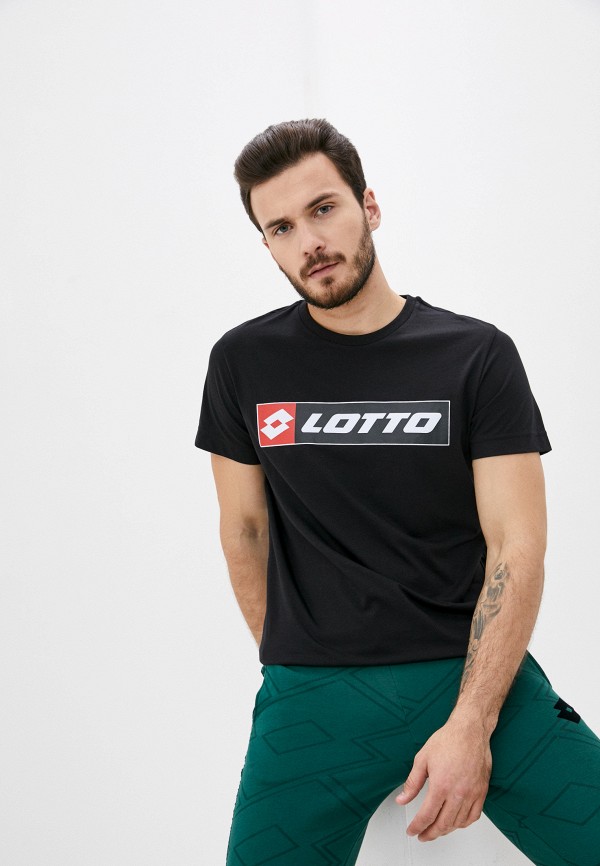 мужская спортивные футболка lotto, черная