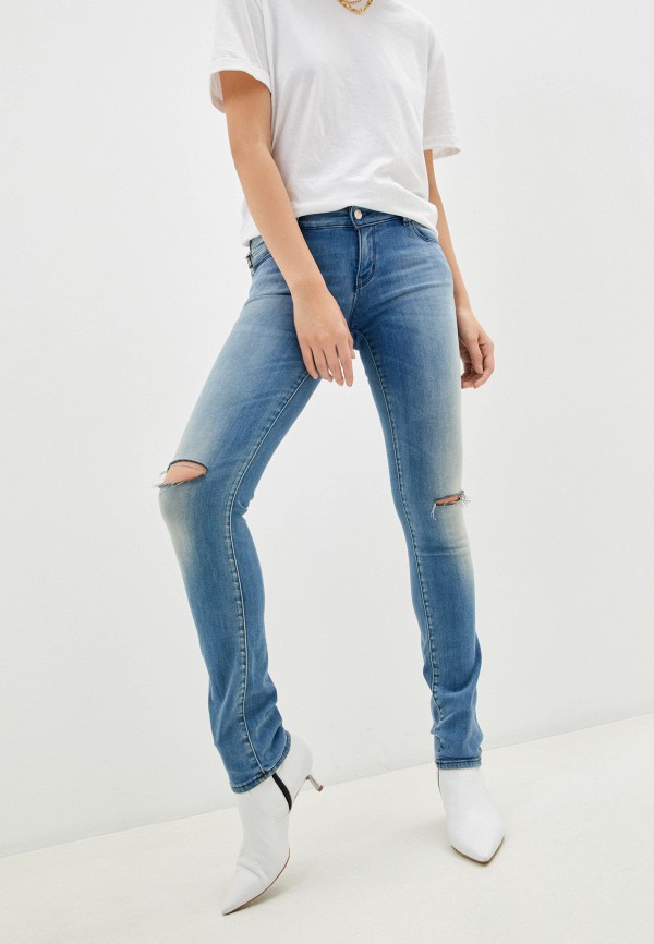 женские джинсы love moschino, синие
