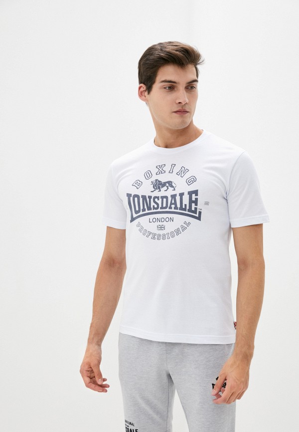 мужская спортивные футболка lonsdale, белая
